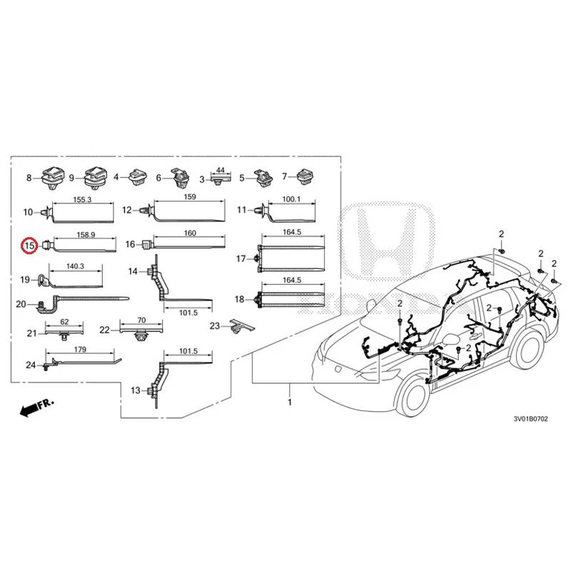 [NEW] JDM HONDA ZR-V RZ3 2023 Wiring Harness (3) GENUINE OEM - Image 14