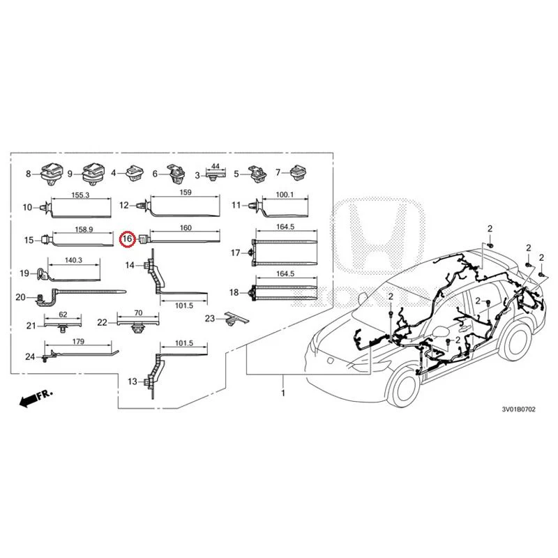 [NEW] JDM HONDA ZR-V RZ3 2023 Wiring Harness (3) GENUINE OEM - Image 15