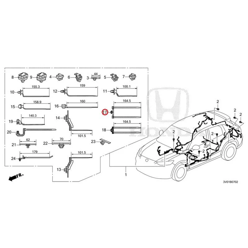 [NEW] JDM HONDA ZR-V RZ3 2023 Wiring Harness (3) GENUINE OEM - Image 16