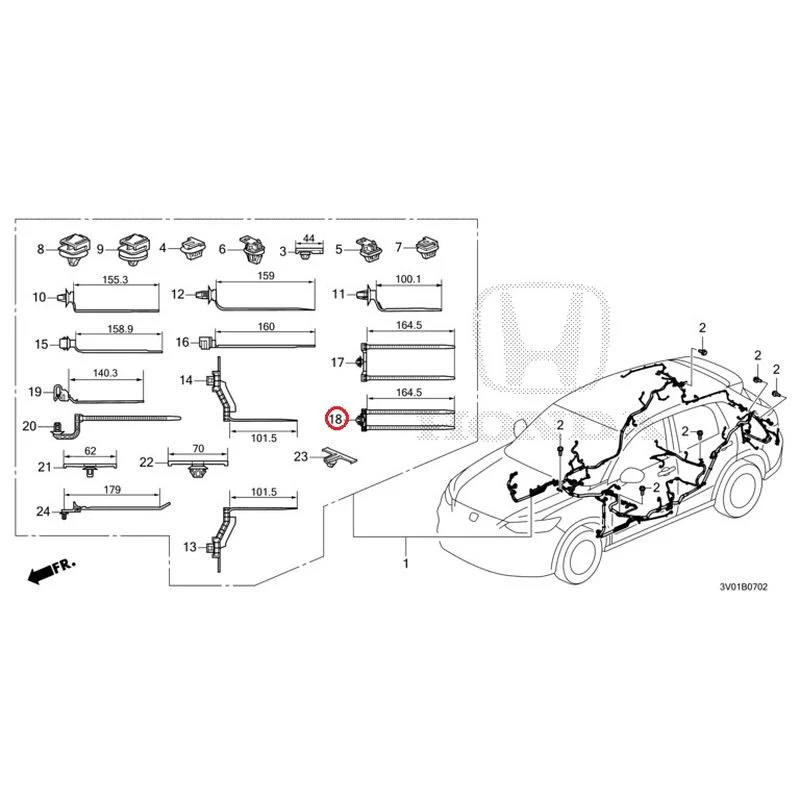 [NEW] JDM HONDA ZR-V RZ3 2023 Wiring Harness (3) GENUINE OEM - Image 17