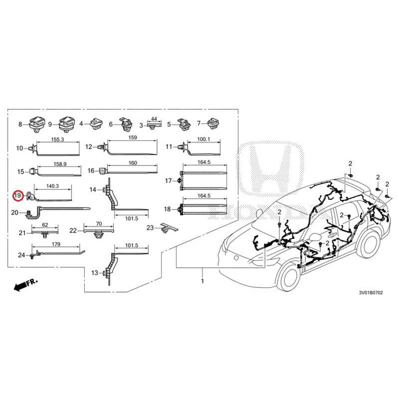 [NEW] JDM HONDA ZR-V RZ3 2023 Wiring Harness (3) GENUINE OEM - Image 18