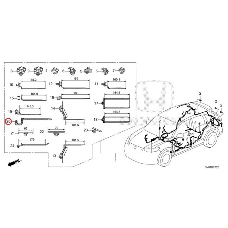 [NEW] JDM HONDA ZR-V RZ3 2023 Wiring Harness (3) GENUINE OEM - Image 19