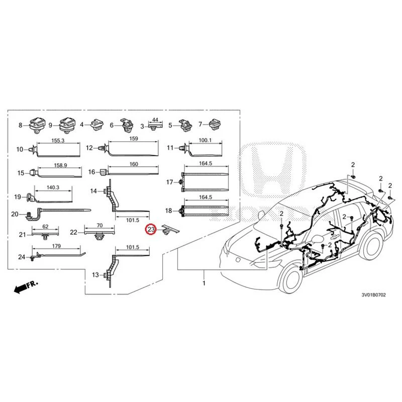 [NEW] JDM HONDA ZR-V RZ3 2023 Wiring Harness (3) GENUINE OEM - Image 22