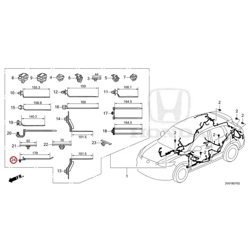 [NEW] JDM HONDA ZR-V RZ3 2023 Wiring Harness (3) GENUINE OEM - Image 23