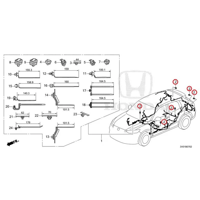 [NEW] JDM HONDA ZR-V RZ3 2023 Wiring Harness (3) GENUINE OEM - Image 3