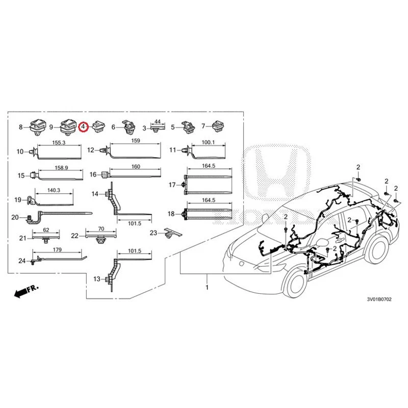[NEW] JDM HONDA ZR-V RZ3 2023 Wiring Harness (3) GENUINE OEM - Image 5