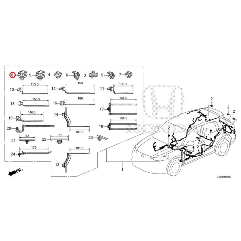 [NEW] JDM HONDA ZR-V RZ3 2023 Wiring Harness (3) GENUINE OEM - Image 7