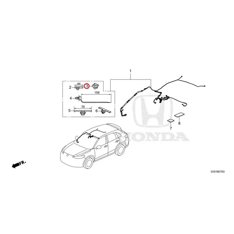[NEW] JDM HONDA ZR-V RZ3 2023 Wire Harnesses (4) GENUINE OEM - Image 4