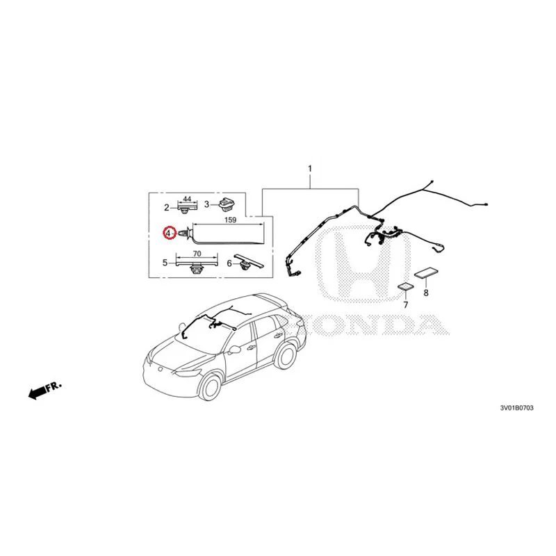 [NEW] JDM HONDA ZR-V RZ3 2023 Wire Harnesses (4) GENUINE OEM - Image 5