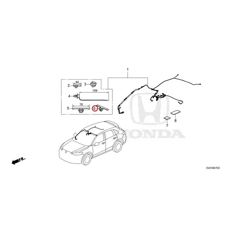 [NEW] JDM HONDA ZR-V RZ3 2023 Wire Harnesses (4) GENUINE OEM - Image 7