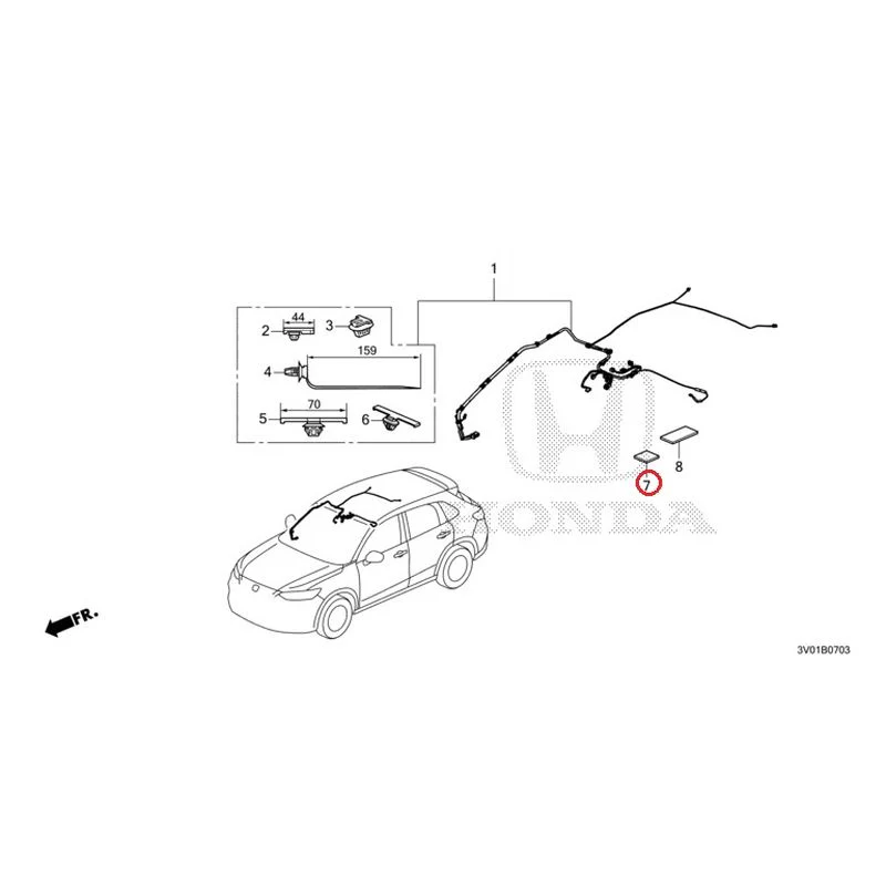 [NEW] JDM HONDA ZR-V RZ3 2023 Wire Harnesses (4) GENUINE OEM - Image 8