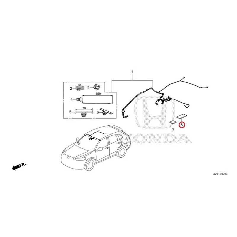 [NEW] JDM HONDA ZR-V RZ3 2023 Wire Harnesses (4) GENUINE OEM - Image 9
