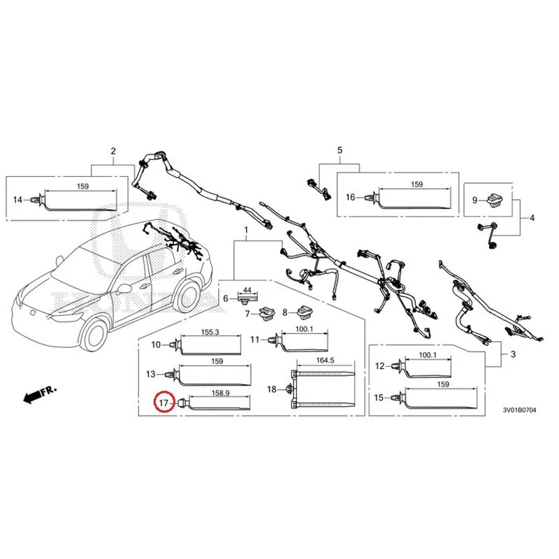[NEW] JDM HONDA ZR-V RZ3 2023 Wire Harnesses (5) GENUINE OEM - Image 16