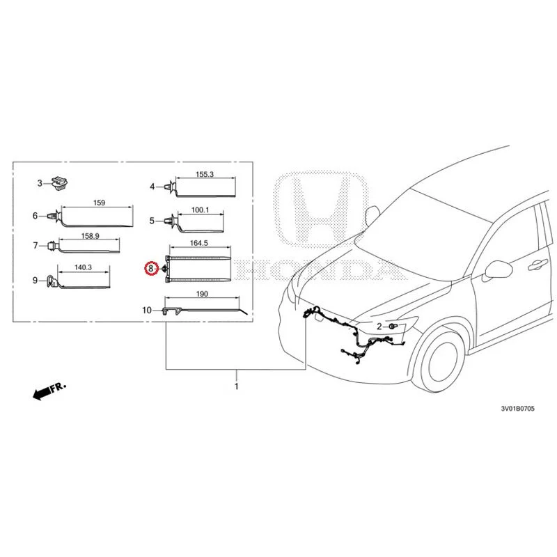 [NEW] JDM HONDA ZR-V RZ3 2023 Wire Harnesses (6) GENUINE OEM - Image 9