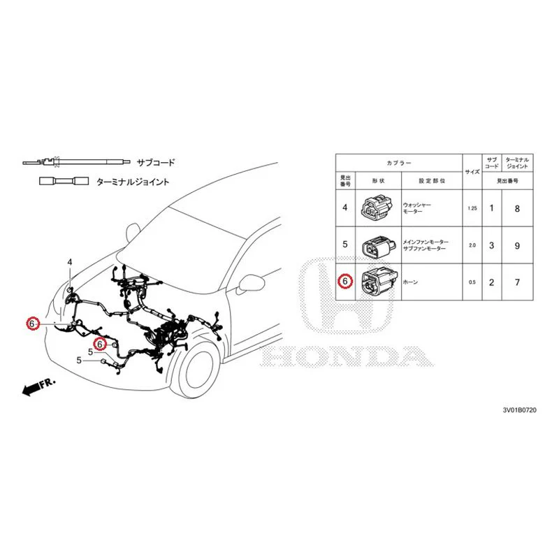[NEW] JDM HONDA ZR-V RZ3 2023 Electrical Connector (Front) GENUINE OEM - Image 7