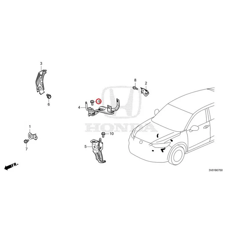 [NEW] JDM HONDA ZR-V RZ3 2023 Wiring Harness Bracket GENUINE OEM - Image 10