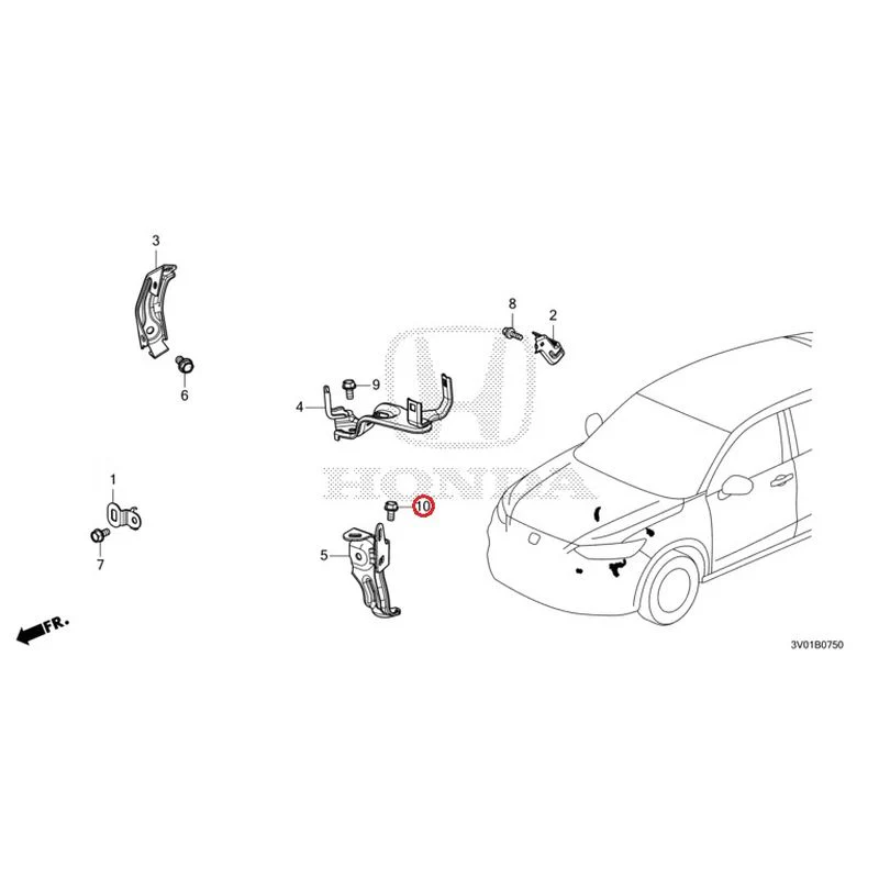 [NEW] JDM HONDA ZR-V RZ3 2023 Wiring Harness Bracket GENUINE OEM - Image 11