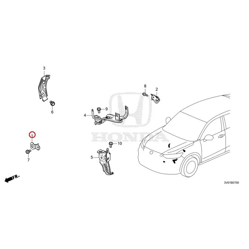 [NEW] JDM HONDA ZR-V RZ3 2023 Wiring Harness Bracket GENUINE OEM - Image 2