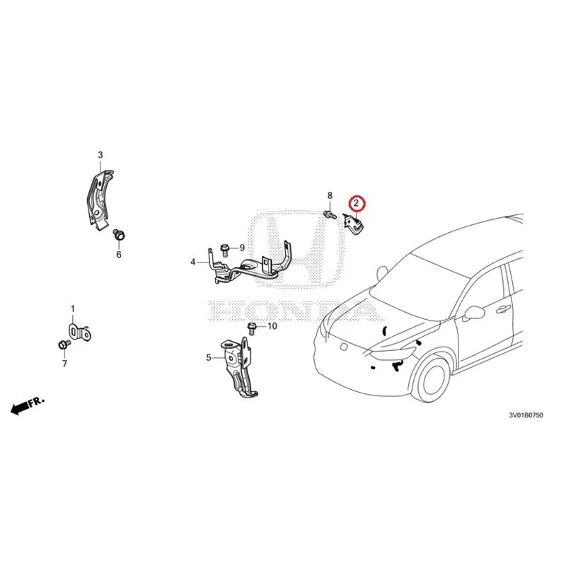 [NEW] JDM HONDA ZR-V RZ3 2023 Wiring Harness Bracket GENUINE OEM - Image 3