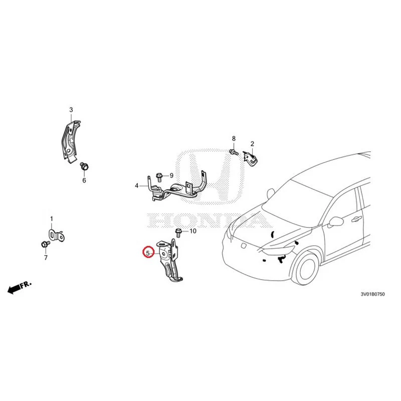 [NEW] JDM HONDA ZR-V RZ3 2023 Wiring Harness Bracket GENUINE OEM - Image 6
