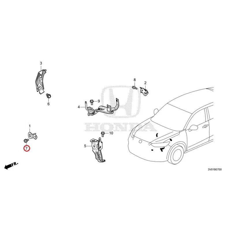[NEW] JDM HONDA ZR-V RZ3 2023 Wiring Harness Bracket GENUINE OEM - Image 8