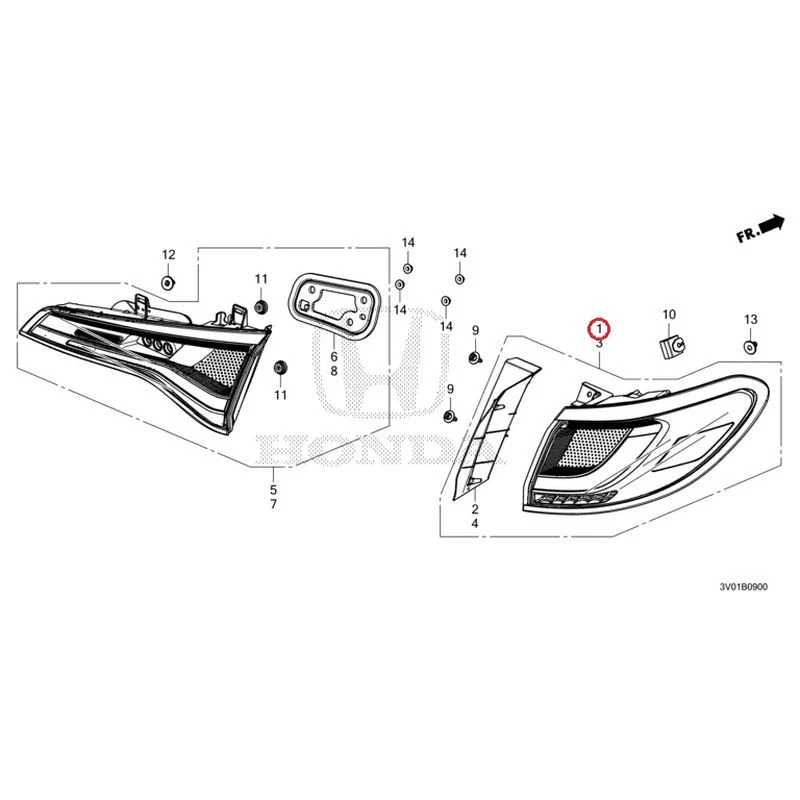 [NEW] JDM HONDA ZR-V RZ3 2023 Taillights GENUINE OEM - Image 2