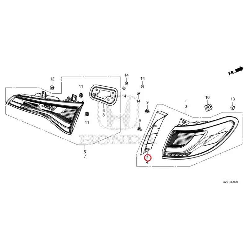 [NEW] JDM HONDA ZR-V RZ3 2023 Taillights GENUINE OEM - Image 4