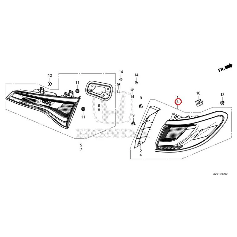 [NEW] JDM HONDA ZR-V RZ3 2023 Taillights GENUINE OEM - Image 5