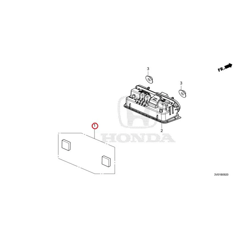 [NEW] JDM HONDA ZR-V RZ3 2023 License Lights GENUINE OEM - Image 2