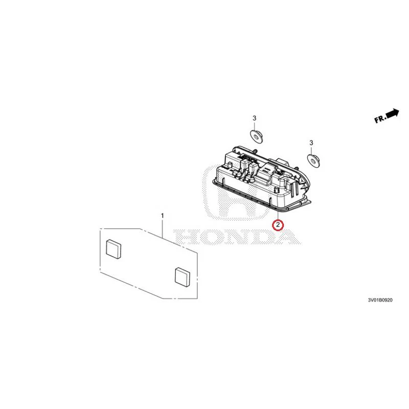 [NEW] JDM HONDA ZR-V RZ3 2023 License Lights GENUINE OEM - Image 3