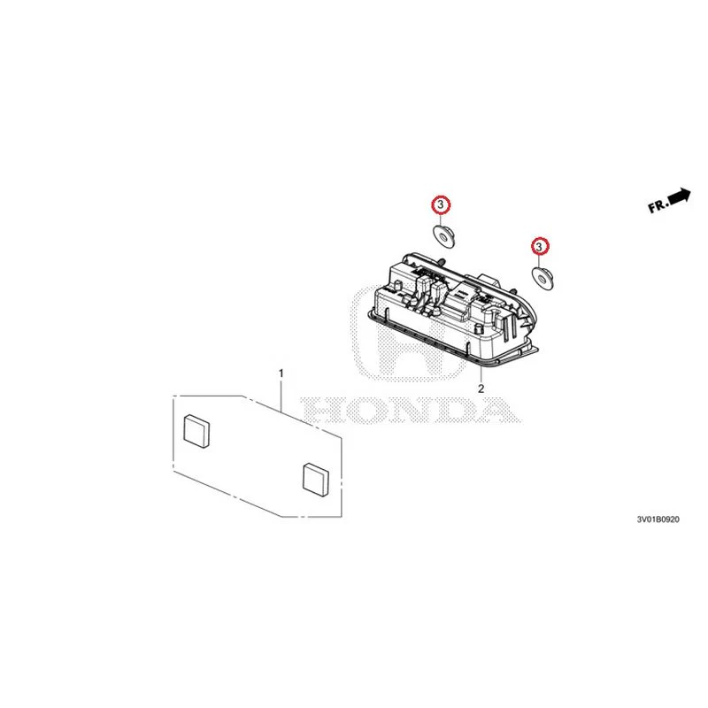 [NEW] JDM HONDA ZR-V RZ3 2023 License Lights GENUINE OEM - Image 4