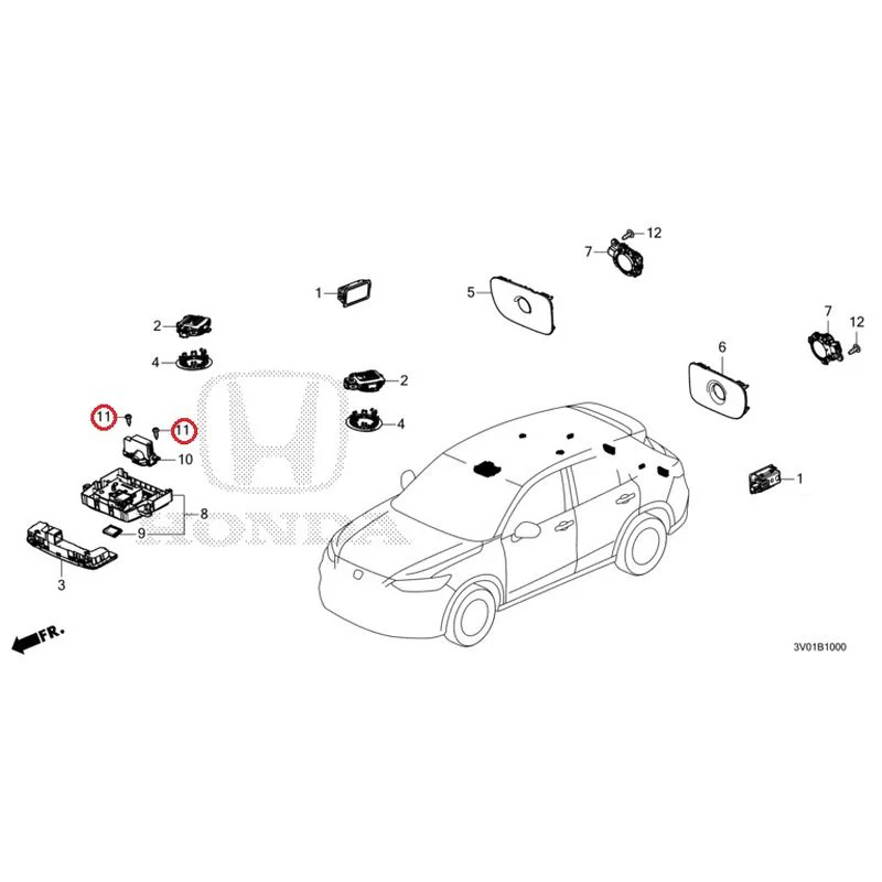 [NEW] JDM HONDA ZR-V RZ3 2023 Interior Lights GENUINE OEM - Image 12