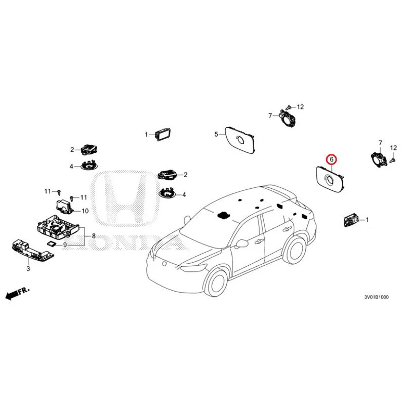 [NEW] JDM HONDA ZR-V RZ3 2023 Interior Lights GENUINE OEM - Image 7