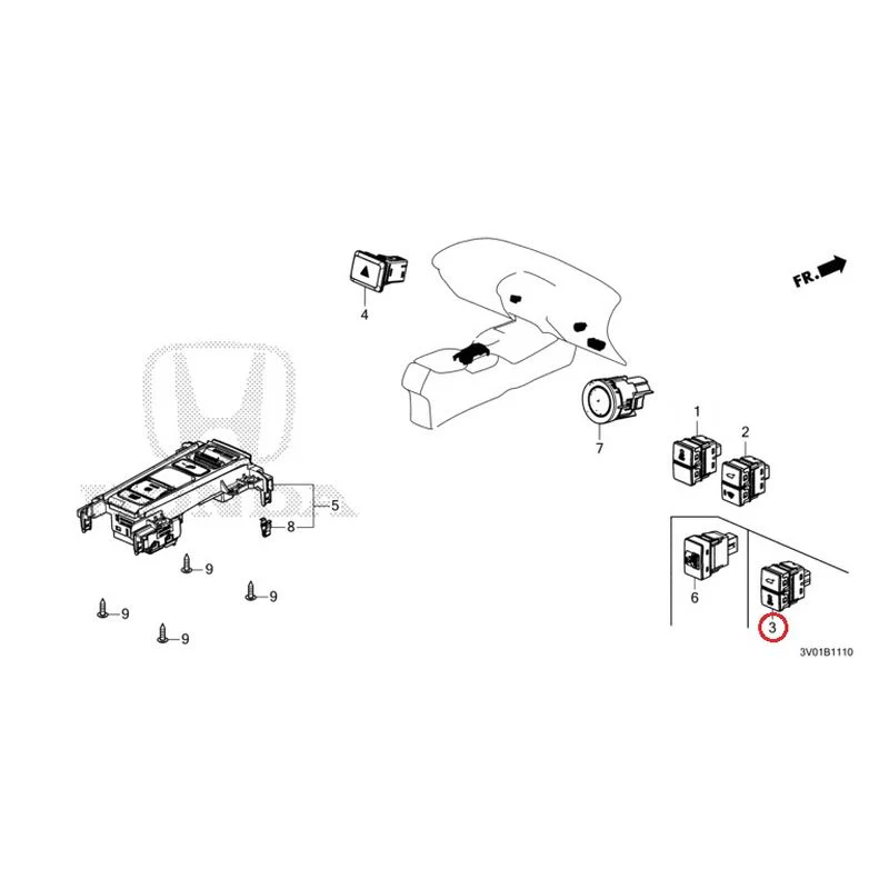 [NEW] JDM HONDA ZR-V RZ3 2023 Switches GENUINE OEM - Image 2