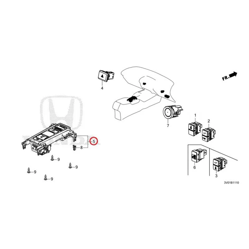 [NEW] JDM HONDA ZR-V RZ3 2023 Switches GENUINE OEM - Image 4