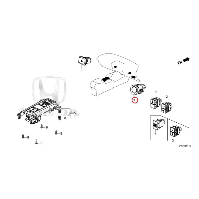 [NEW] JDM HONDA ZR-V RZ3 2023 Switches GENUINE OEM - Image 5
