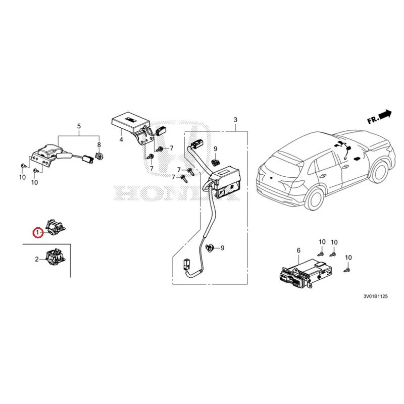 [NEW] JDM HONDA ZR-V RZ3 2023 Rear View Camera/Gnss Antenna GENUINE OEM - Image 2