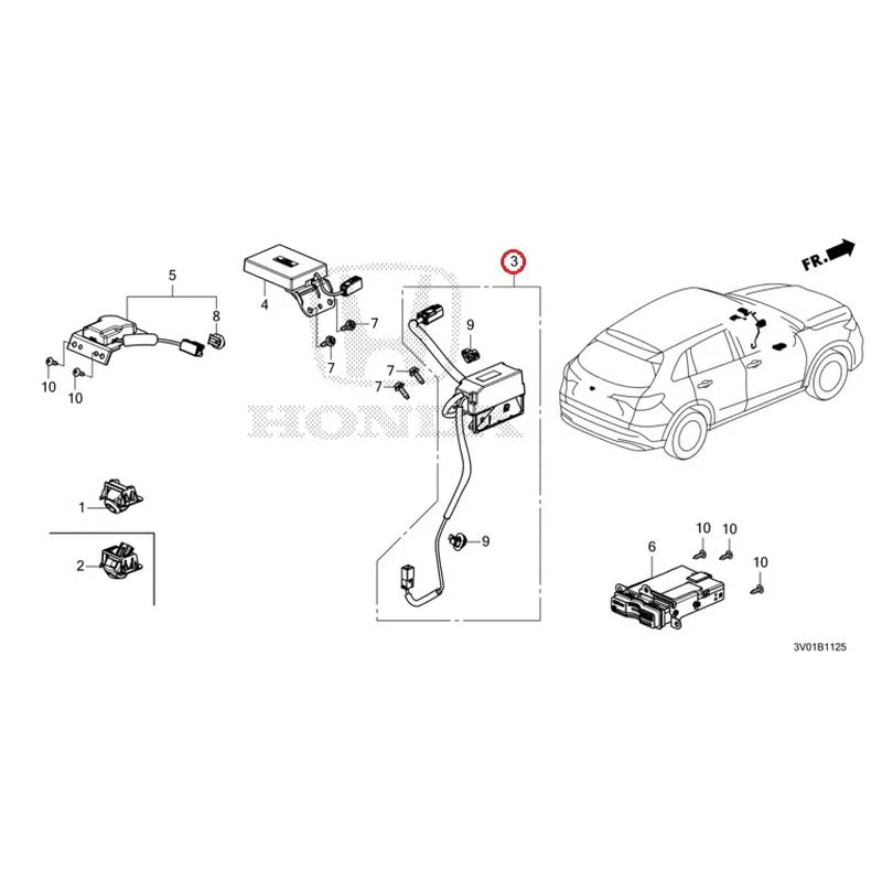 [NEW] JDM HONDA ZR-V RZ3 2023 Rear View Camera/Gnss Antenna GENUINE OEM - Image 3