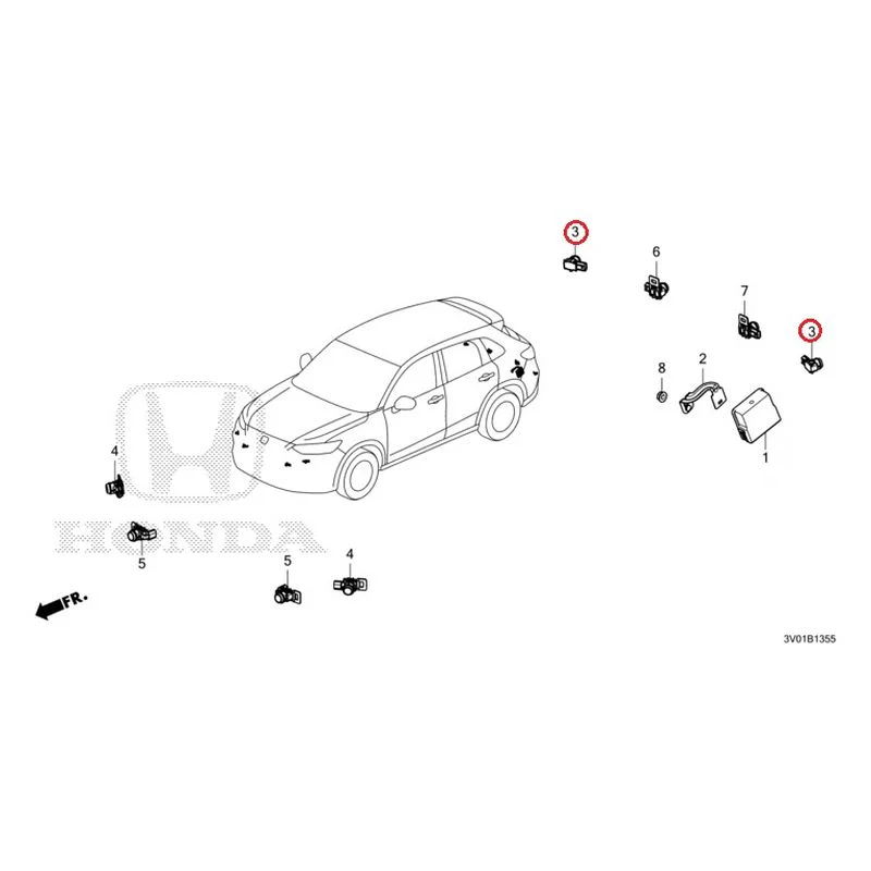 [NEW] JDM HONDA ZR-V RZ3 2023 Parking Sensor GENUINE OEM - Image 5