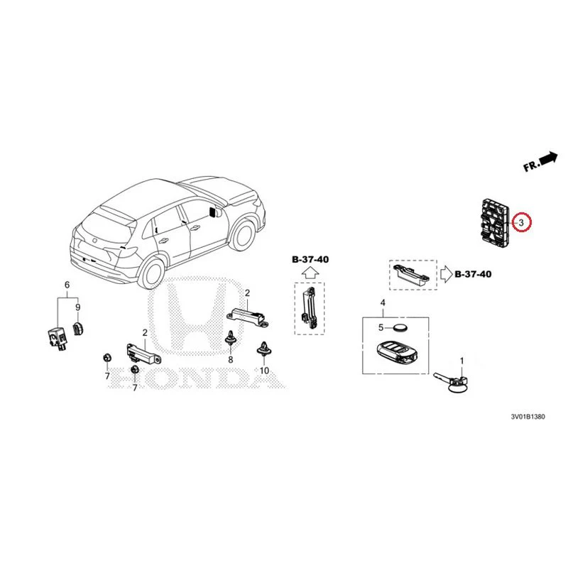 [NEW] JDM HONDA ZR-V RZ3 2023 Smart Unit GENUINE OEM - Image 4