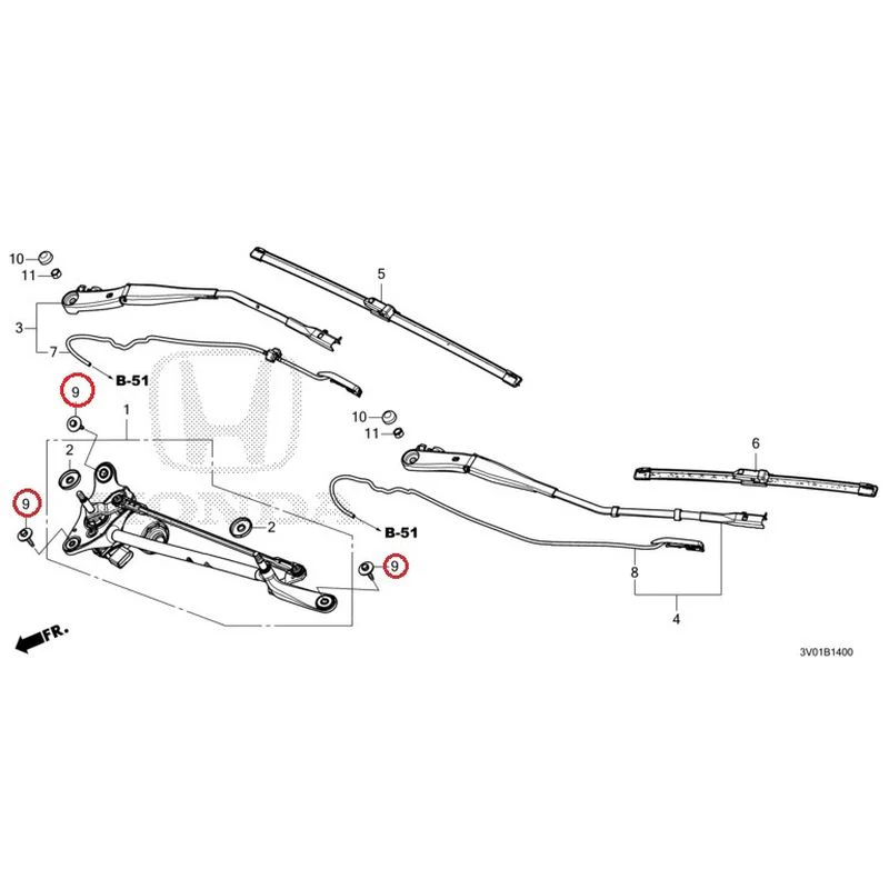 [NEW] JDM HONDA ZR-V RZ3 2023 Front Windshield Wiper GENUINE OEM - Image 10