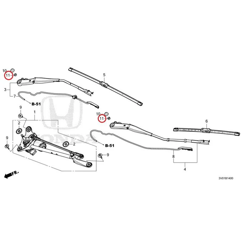 [NEW] JDM HONDA ZR-V RZ3 2023 Front Windshield Wiper GENUINE OEM - Image 12