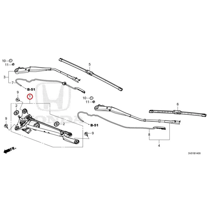 [NEW] JDM HONDA ZR-V RZ3 2023 Front Windshield Wiper GENUINE OEM - Image 2