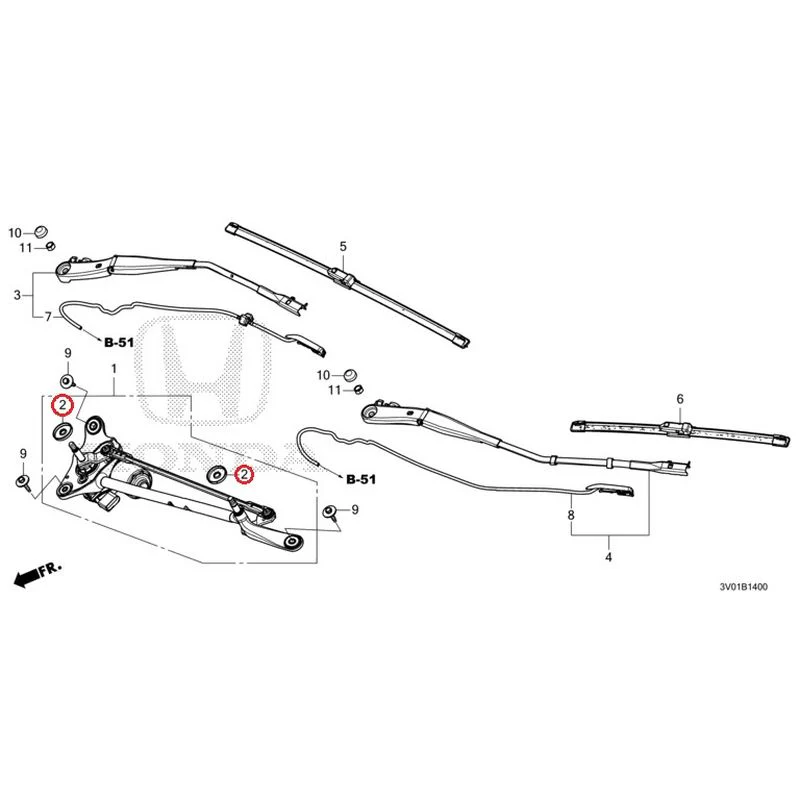 [NEW] JDM HONDA ZR-V RZ3 2023 Front Windshield Wiper GENUINE OEM - Image 3