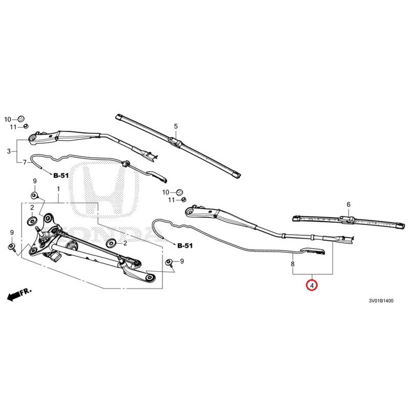 [NEW] JDM HONDA ZR-V RZ3 2023 Front Windshield Wiper GENUINE OEM - Image 5