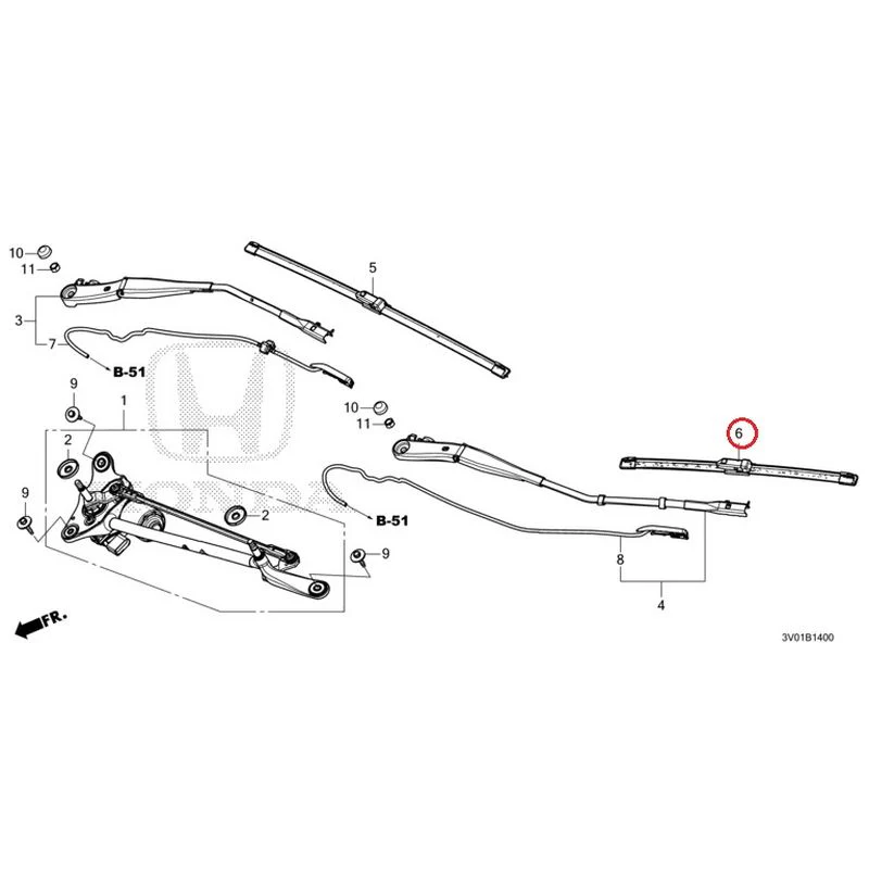 [NEW] JDM HONDA ZR-V RZ3 2023 Front Windshield Wiper GENUINE OEM - Image 7