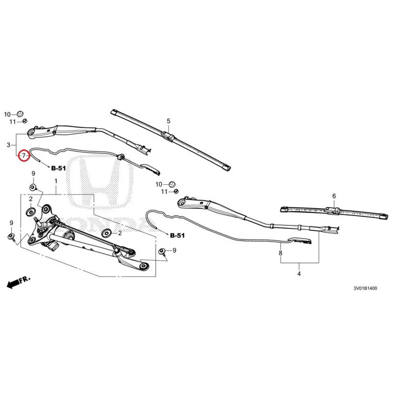 [NEW] JDM HONDA ZR-V RZ3 2023 Front Windshield Wiper GENUINE OEM - Image 8