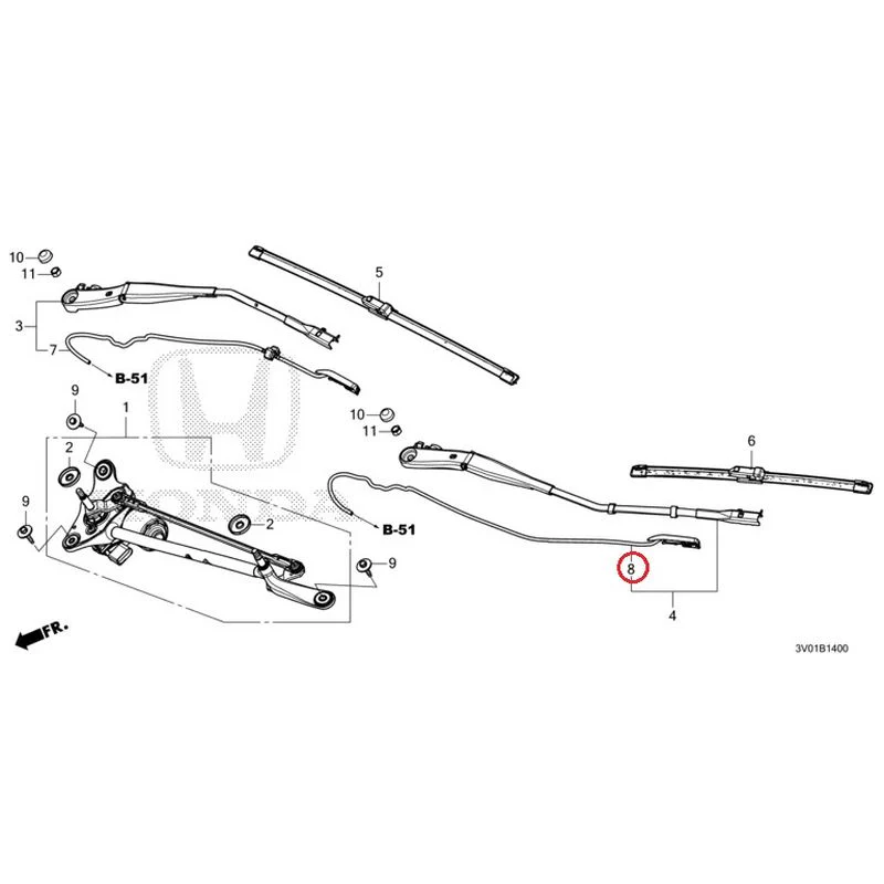 [NEW] JDM HONDA ZR-V RZ3 2023 Front Windshield Wiper GENUINE OEM - Image 9