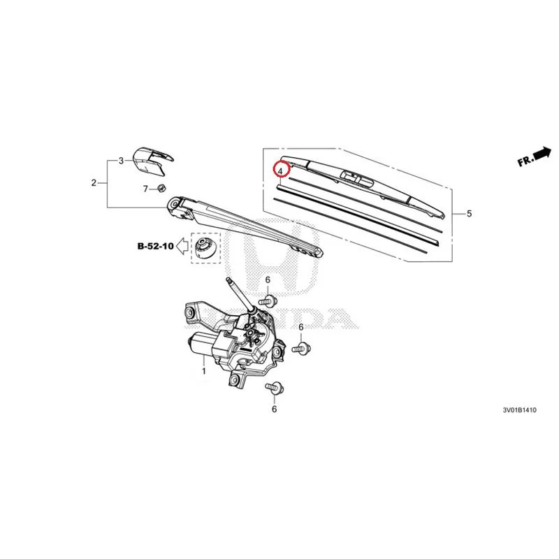 [NEW] JDM HONDA ZR-V RZ3 2023 Rear Windshield Wiper GENUINE OEM - Image 6