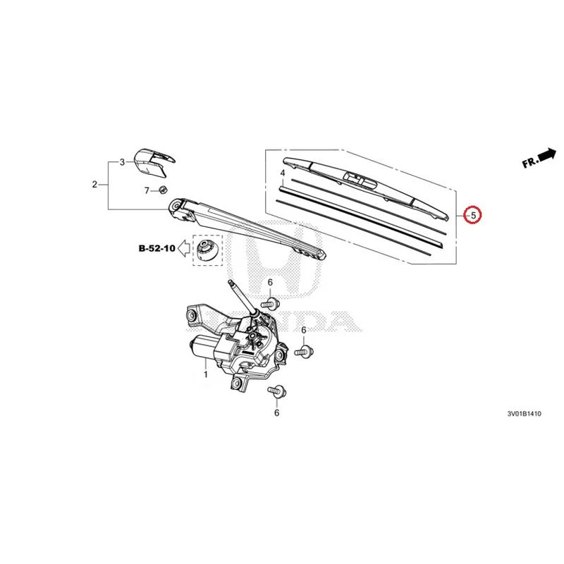 [NEW] JDM HONDA ZR-V RZ3 2023 Rear Windshield Wiper GENUINE OEM - Image 7